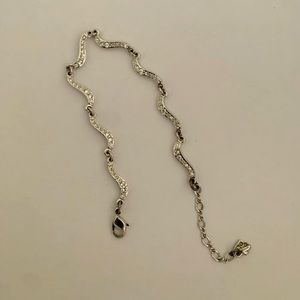 Swarovski bracelet with clear crystals.